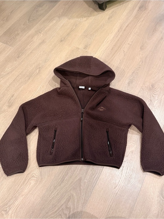 TNA Jackets & Blazers - TNA zip-up brown fleece hoodie